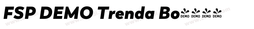 FSP DEMO Trenda Bo字体转换 FSP DEMO Trenda Bo字体转换